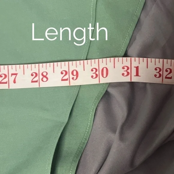 Lands End Men’s Sage Pinpoint Oxford Button Down Shirt Size 15-32 - Picture 5 of 6